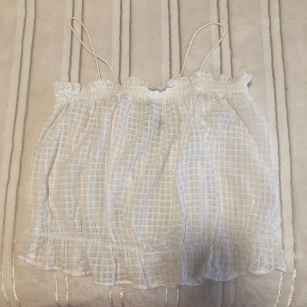 Delicate white tank